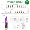 LAMPHOME Halloween String Lights - Orange Purple Green Mini Lights, 150count 31.9ft Halloween Lighting Decor for Outdoor&Indoor Use, Fairy Garden, Yard, Home, Party, Holiday Decoration view 3