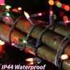 LAMPHOME Halloween String Lights - Orange Purple Green Mini Lights, 150count 31.9ft Halloween Lighting Decor for Outdoor&Indoor Use, Fairy Garden, Yard, Home, Party, Holiday Decoration view 4