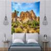 BELECO Desert Tapestry Joshua Tree Landscape National Park Odd Trees Tapestry Rocky Mountains Blue Sky Natural Scenery Tapestries Wall Hanging for Bedroom Living Room Dorm Home Dcor 106x70 Inch view 3