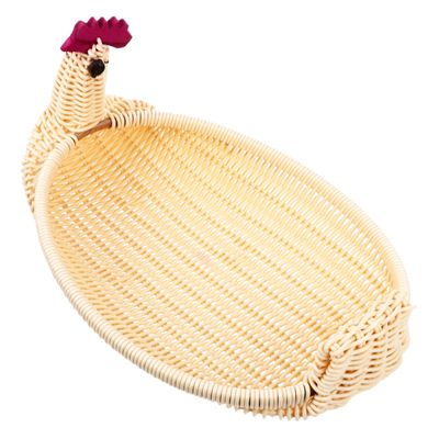 Ipetboom Candy Storage Basket Cute Animal-shaped Rattan Weaving Fruit Holder for Easter Decoration for Organizing Snacks Centerpieces and Memorable Parties