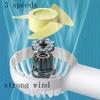 DFDFSFG Small Mini Fan,Multifunction,3 in 1,Portable Fan,Handheld/Neck/Desk Fan,3 Speeds Adjustable,Home/Trave/School Cooling Fan Strong Airflow (Color : White) view 4