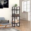 3-Tier Bookshelf, Book Cabinet Bookcase Industrial Open Display Shelf with Metal Frame, Standing Storage Shelf for Home Office Living Room, 15.7"x11.8"x41.3" Chipboard view 1
