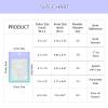 100 Holographic Gradient Mylar Bags with Clear Window, Resealable Zip Pouch, Packaging Party Sample Bags (Purple&Light Blue, 4.7x7.8 Inch) view 4