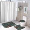 3 Pieces Bathroom Rug Set, Aquatic Plants Small Fish Coral Soft Foam Non Slip Bath Mats Sets Toilet Contour Mat Lid Cover for Bathtub Shower and Bathroom Decor 20"x32" view 4