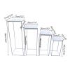 4pcs White Wedding Flower Stand,Metal Wedding Geometric Flower Vase Column Stand for Wedding Party Table Centerpiece for Home Decor view 4
