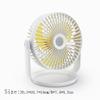 DFDFSFG Small Mini Desk Fan,Rechargeable USB Desk Fan,Powerful,Quiet 3 Speeds Wind Desktop Fan,360 Adjustment Cooling Fan,Home,Office Strong Airflow (Color : White, Size : 7000mAh) view 2