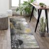 FFcarpet Hallway Runner Rug Non Slip 3'4"x5' Modern Black Long Long Hallway Rug for Hallway view 2