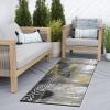 FFcarpet Hallway Runner Rug Non Slip 3'4"x5' Modern Black Long Long Hallway Rug for Hallway view 3