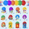 46 Pieces Art Painting Party Decoration, Art Birthday Hanging Swirls Ceiling Decor for Kids Girl Boy Painting Birthday Graffiti Party Supplies view 2