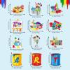 46 Pieces Art Painting Party Decoration, Art Birthday Hanging Swirls Ceiling Decor for Kids Girl Boy Painting Birthday Graffiti Party Supplies view 3