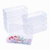 LJY 10 Pieces Rectangular Empty Mini Clear Plastic Organizer Storage Box Containers with Hinged Lids (6.1 x 2.6 x 1.2 inch, Transparent) view 1
