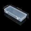 LJY 10 Pieces Rectangular Empty Mini Clear Plastic Organizer Storage Box Containers with Hinged Lids (6.1 x 2.6 x 1.2 inch, Transparent) view 2