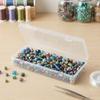 LJY 10 Pieces Rectangular Empty Mini Clear Plastic Organizer Storage Box Containers with Hinged Lids (6.1 x 2.6 x 1.2 inch, Transparent) view 3