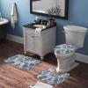 3 Pieces Bathroom Rug Set, Hello Sea Soft Foam Non Slip Bath Mats Sets Toilet Contour Mat Lid Cover for Bathtub Shower and Bathroom Decor 18"x30" view 3