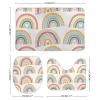 3 Pieces Bathroom Rug Set, Hand Painted Rainbow Soft Foam Non Slip Bath Mats Sets Toilet Contour Mat Lid Cover for Bathtub Shower and Bathroom Decor 18"x30" view 2