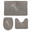 3 Pieces Bathroom Rug Set, Benthic Biological Ocean Soft Foam Non Slip Bath Mats Sets Toilet Contour Mat Lid Cover for Bathtub Shower and Bathroom Decor 18"x30" view 1