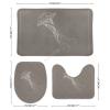 3 Pieces Bathroom Rug Set, Benthic Biological Ocean Soft Foam Non Slip Bath Mats Sets Toilet Contour Mat Lid Cover for Bathtub Shower and Bathroom Decor 18"x30" view 2