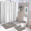 3 Pieces Bathroom Rug Set, Benthic Biological Ocean Soft Foam Non Slip Bath Mats Sets Toilet Contour Mat Lid Cover for Bathtub Shower and Bathroom Decor 18"x30" view 4