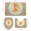 3 Pieces Bathroom Rug Set, Goldfish2 Soft Foam Non Slip Bath Mats Sets Toilet Contour Mat Lid Cover for Bathtub Shower and Bathroom Decor 18"x30" view 2