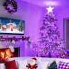 LAMPHOME Purple Christmas String Lights, 300 Mini Fairy Lights 63.8ft(2pk of 150L) Set, Brown Wire Halloween Holiday Dcor for Home, Christmas Tree, Bedroom, Patio, Wedding view 3