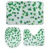 3 Pieces Bathroom Rug Set, St. Patrick's Day Soft Foam Non Slip Bath Mats Sets Toilet Contour Mat Lid Cover for Bathtub Shower and Bathroom Decor 18"x30" view 1