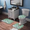 3 Pieces Bathroom Rug Set, St. Patrick's Day Soft Foam Non Slip Bath Mats Sets Toilet Contour Mat Lid Cover for Bathtub Shower and Bathroom Decor 18"x30" view 3