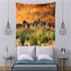 BELECO Desert Cactus Tapestry Southwestern Saguaro Sunset Tapestry Wall Hanging Weathered Mountains Scenic Tapestry Mexico Nature Tapestries for Bedroom Living Room Dorm Home Decor 106x70 Inch view 3