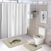 3 Pieces Bathroom Rug Set, Underwater World Fish Life Soft Foam Non Slip Bath Mats Sets Toilet Contour Mat Lid Cover for Bathtub Shower and Bathroom Decor 20"x32" view 4