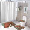 3 Pieces Bathroom Rug Set, Arine Life on Earth Soft Foam Non Slip Bath Mats Sets Toilet Contour Mat Lid Cover for Bathtub Shower and Bathroom Decor 20"x32" view 4