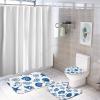 3 Pieces Bathroom Rug Set, Conch Starfish Fish Coral Soft Foam Non Slip Bath Mats Sets Toilet Contour Mat Lid Cover for Bathtub Shower and Bathroom Decor 18"x30" view 4
