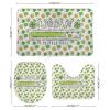 3 Pieces Bathroom Rug Set, St Patrick's Day Loading Soft Foam Non Slip Bath Mats Sets Toilet Contour Mat Lid Cover for Bathtub Shower and Bathroom Decor 18"x30" view 2