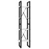 4-Tier Bookshelf, Book Cabinet Bookcase Industrial Open Display Shelf with Metal Frame, Standing Storage Shelf for Home Office Living Room, 15.7"x11.8"x55.1" Chipboard view 3