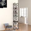 6-Tier Bookshelf, Book Cabinet Bookcase Industrial Open Display Shelf with Metal Frame, Standing Storage Shelf for Home Office Living Room, 15.7"x11.8"x82.7" Chipboard view 1