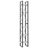 6-Tier Bookshelf, Book Cabinet Bookcase Industrial Open Display Shelf with Metal Frame, Standing Storage Shelf for Home Office Living Room, 15.7"x11.8"x82.7" Chipboard view 3