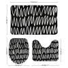 3 Pieces Bathroom Rug Set, Abstract Art Soft Foam Non Slip Bath Mats Sets Toilet Contour Mat Lid Cover for Bathtub Shower and Bathroom Decor 18"x30" view 2