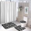 3 Pieces Bathroom Rug Set, Abstract Art Soft Foam Non Slip Bath Mats Sets Toilet Contour Mat Lid Cover for Bathtub Shower and Bathroom Decor 18"x30" view 4