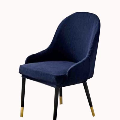 XGANGM Set of 2/4/6/1Bar/Dining Chair Covers Slipcover with Armrest Back Curved Swivel Kitchen/Dining/Living Room Counter Chair Slipcover Bar Stools Height Chair Protector,Royal Blue,1PC
