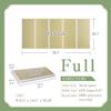 Tatami Mat  Foldable Japanese Tatami Mat Igusa Mattress, Rush Grass Floor Sleeping Futon, Meditation Yoga Zen Tatami, Full XL by BJDesign view 2