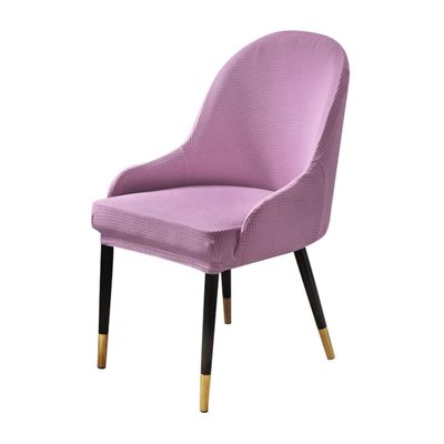 XGANGM Set of 2/4/6/1Bar/Dining Chair Covers Slipcover with Armrest Back Curved Swivel Kitchen/Dining/Living Room Counter Chair Slipcover Bar Stools Height Chair Protector,Pink,1PC