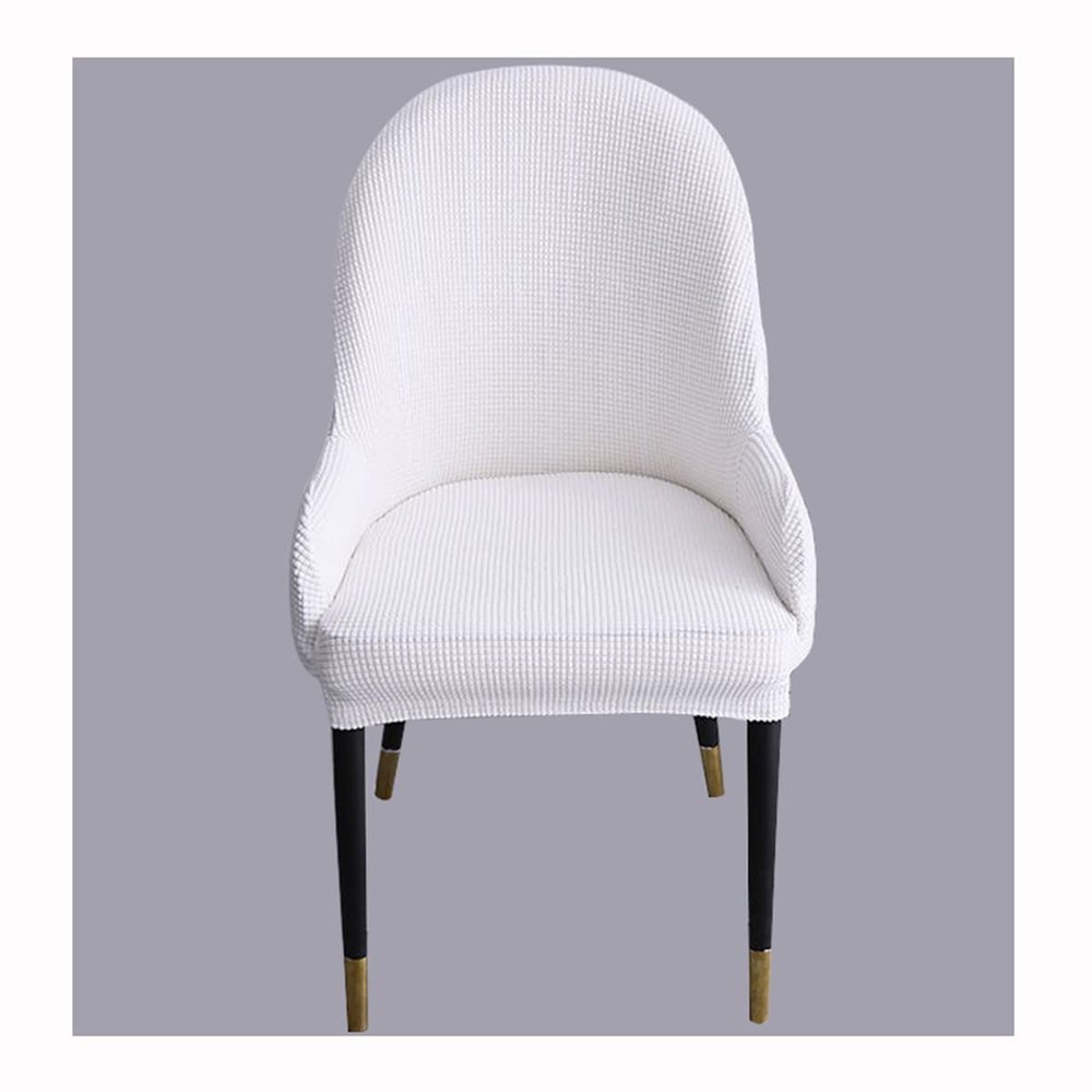 XGANGM Set of 2/4/6/1Bar/Dining Chair Covers Slipcover with Armrest Back Curved Swivel Kitchen/Dining/Living Room Counter Chair Slipcover Bar Stools Height Chair Protector,Cream a,1PC