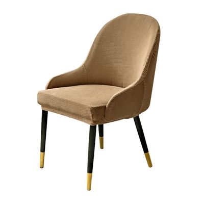 XGANGM Set of 2/4/6/1Bar/Dining Chair Covers Slipcover with Armrest Back Curved Swivel Kitchen/Dining/Living Room Counter Chair Slipcover Bar Stools Height Chair Protector,Brown a,1PC