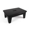 CONSDAN Step Stool for Bed - USA Grown Oak, Wooden Stool for Adults and Seniors, 6.5" High, Non-Slip Mat, No Assembly Needed, Solid Wood, Black Color view 1