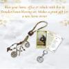 St Benedict Catholic House Blessing - with Saint Benedict of Nursia Card, Keychain, The Lord's Prayer | Holy Patron Saint of Europe San Benito Home Door Hanger, Cards, Key Chain | 4 Items Kit view 2