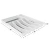 Lavish Home Silverware Drawer Organizer with 6 Sections, Non Slip Flatware Organizer, 2 units view 3