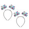 Beistle "Its My Birthday" Headband Boppers  2-Pack Colorful Celebration Headband Accessories with Printed Icons on Snap-On Bands for B-Day Parties, Photos and Group Fun view 1