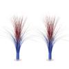Beistle 2-Pack Plastic Metallic Spray Centerpieces in Red, Silver, & Blue, Patriotic Party Decorations for 4th of July, Memorial Day, American Party Supplies, 19" view 1