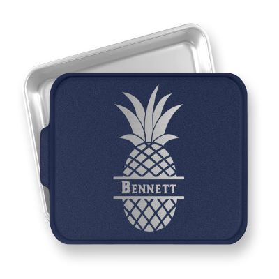 Personalized Cake Pan - Pineapple Split Line Cake Pan - Custom Engraved Cake Pan - Housewarming Gift - Baking Pan - Wedding Gift