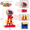 Tower Gumball Machine for Kids - 10" Gum Machine and Toy Bank - Candy Machine Dispenser Includes 25 Dubble Bubble Gum Balls - Great Candy Dispenser Machine Gift Toys for Girls and Boys - Playo (Blue) view 3