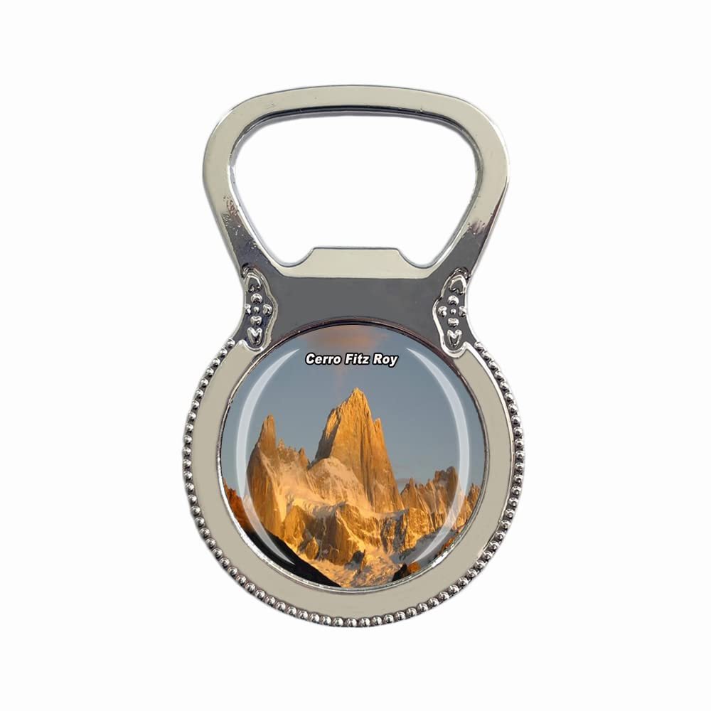 Cerro Fitz Roy Argentina Fridge Magnet Bottle Opener Tourist Souvenir Gift Collection Refrigerator Magnetic Sticker
