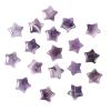 Nupuyai Set of 10 Mini Crystal Star Shape Pocket Palm Stone, Healing Reiki Worry Crystal Stone for Anxiety/Yoga Meditation/Energy Balancing, Amethyst view 1